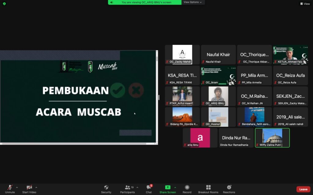 Muscab HMI, Djordie Khulafaurrasyidin, HMI Cabang Malaysia, HMI Malaysia