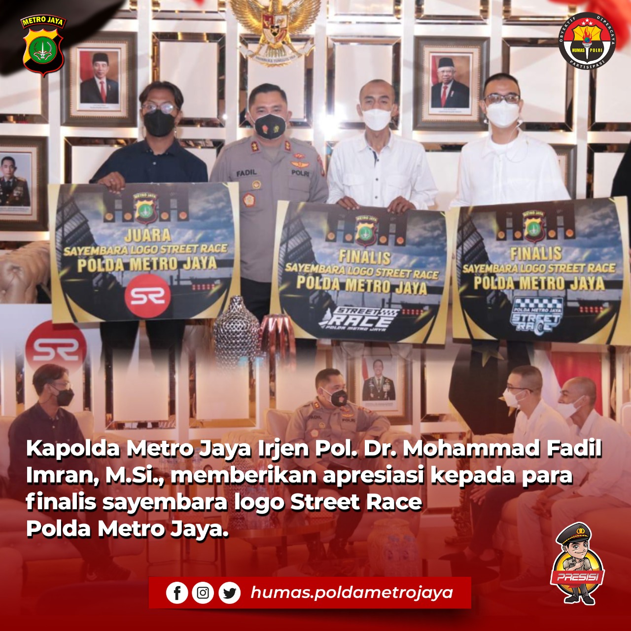 Kapolda Metro Jaya, Polda Metro Jaya, Sayembara Logo Street Race, Street Race
