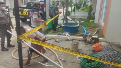 Keluarkan Gas, Polisi Tutup Sumur di Parungpanjang Gas, Sumur, Parungpanjang, Polsek Parungpanjang