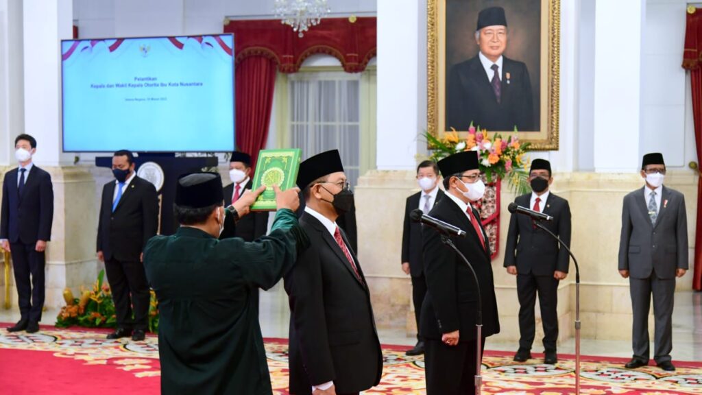 Kepala Otorita IKN Dilantik, Jokowi Minta Gerak Cepat Kepala Otorita IKN, IKN, Jokowi, Gerak Cepat