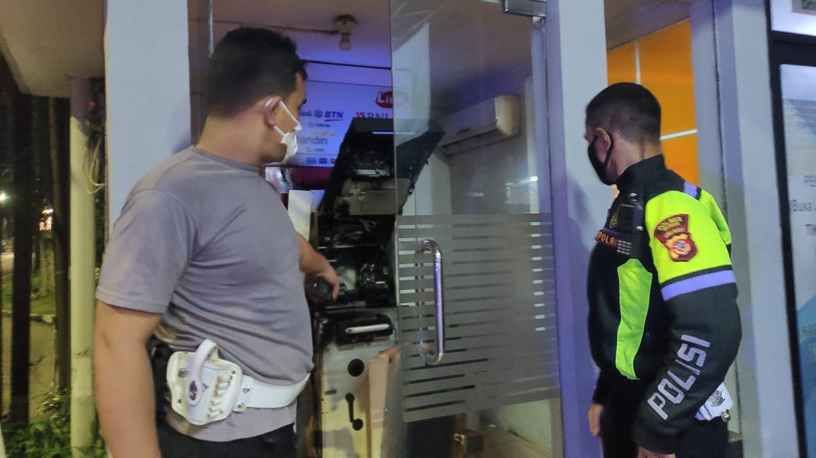 Sat Lantas, Sat Lantas Polres Bogor, Pencurian ATM, Mesin ATM, Nanggewer