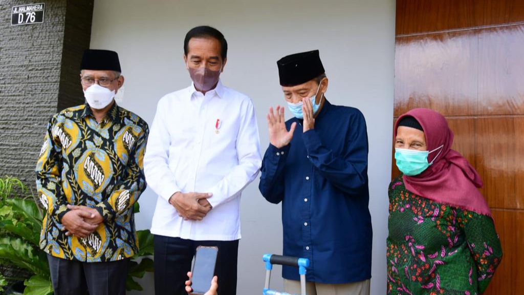 Usai Dirawat, Buya Syafii, Syafi'i Ma'arif, Presiden Jokowi, Muhammadiyah