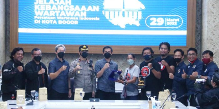 Kota Bogor Sambut Kedatangan Tim Jelajah Kebangsaan Wartawan Kota Bogor, Jelajah Kebangsaan Wartawan, JKW PWI, PWI Kota Bogor