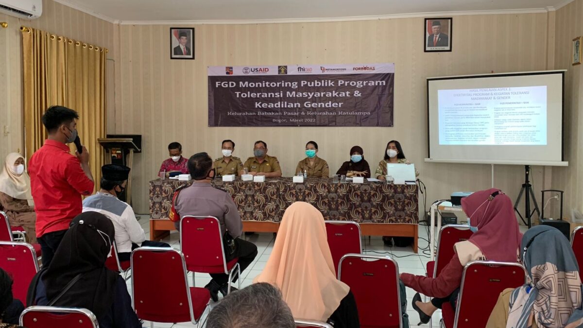 Metamorfosis, Forbodas, Monitoring Kinerja, Kelurahan Katulampa