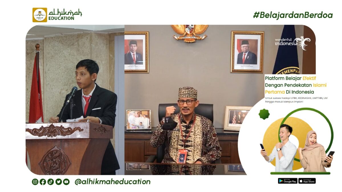 Menparekraf, Peluncuran Aplikasi, Al-Hikmah Education, Sandiaga Uno