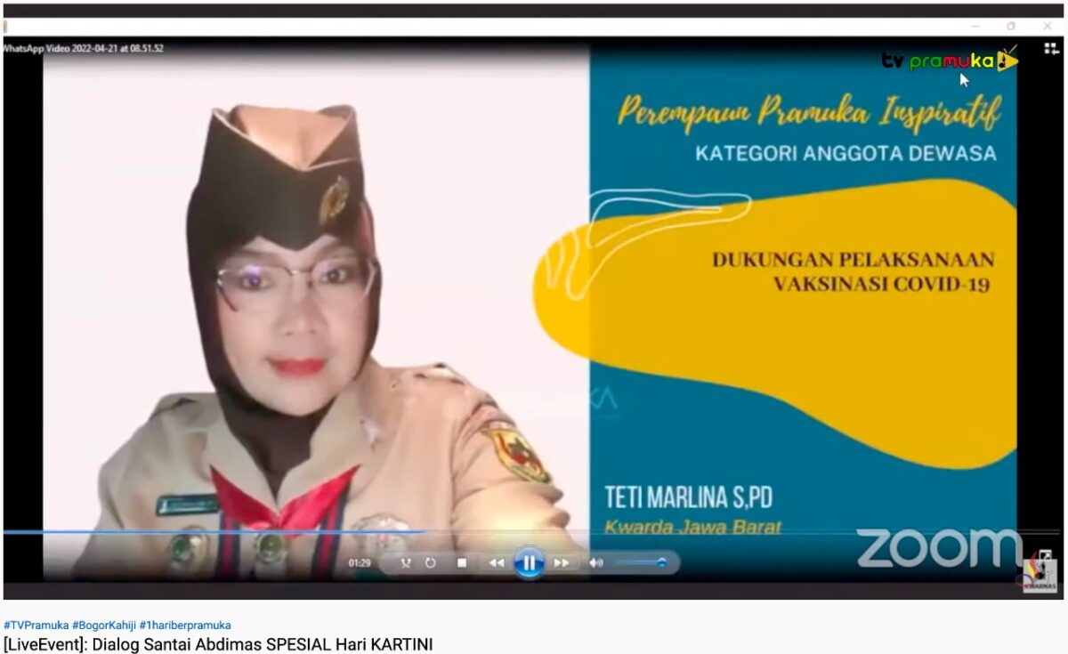 Hari Kartini, Teti Marlina, Perempuan Pramuka, Perempuan Inspiratif