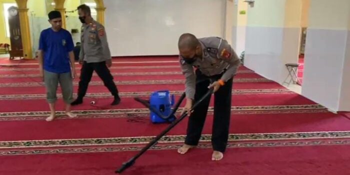 Bhakti Ramadhan, Ramadhan 2022, Polresta Bogor, Jaga Keamanan, Bersih Bersih Masjid