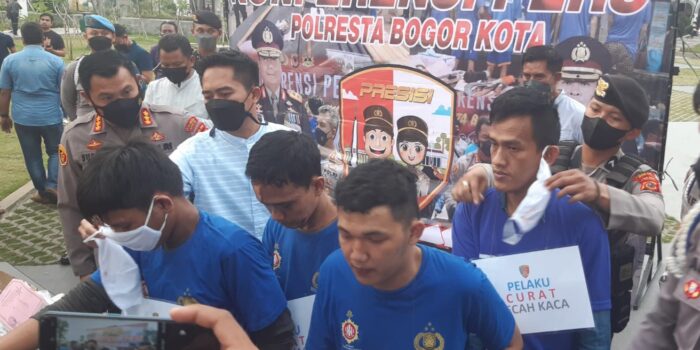 Polisi Ringkus Empat Pelaku Curat di Kota Bogor Polresta Bogor, Pelaku Curat, Kejahatan di Kota Bogor