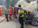 Bengkel Motor di Gunung Putri Terbakar Akibat Botol Bensin Jatuh Kebakaran di Gunung Putri, Bengkel Motor Terbakar, Botol Bensin