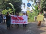 Warga Protes Jalan Rusak di Ciampea, Minta Segera Dibangun Protes di Ciampea, Jalan Rusak, Jalan di Ciampea, Pembangunan Jalan