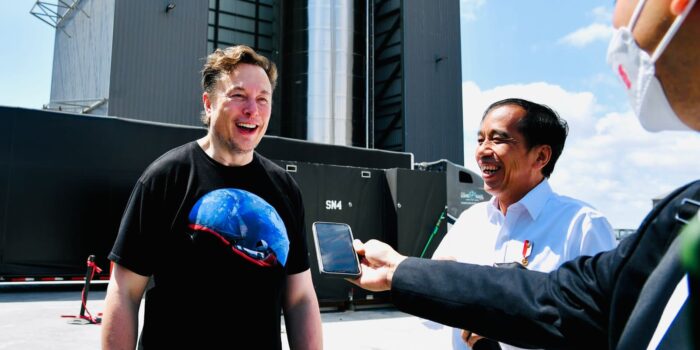 Kunjungi Space X, Jokowi Undang Elon Musk ke Indonesia Space X, Presiden Jokowi, Elon Musk, Republik Indonesia