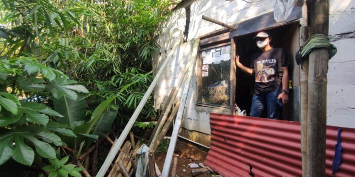Longsor Mengancam Rumah Warga di Rangga Mekar Tanah Longsor, Rumah Warga, Rangga Mekar
