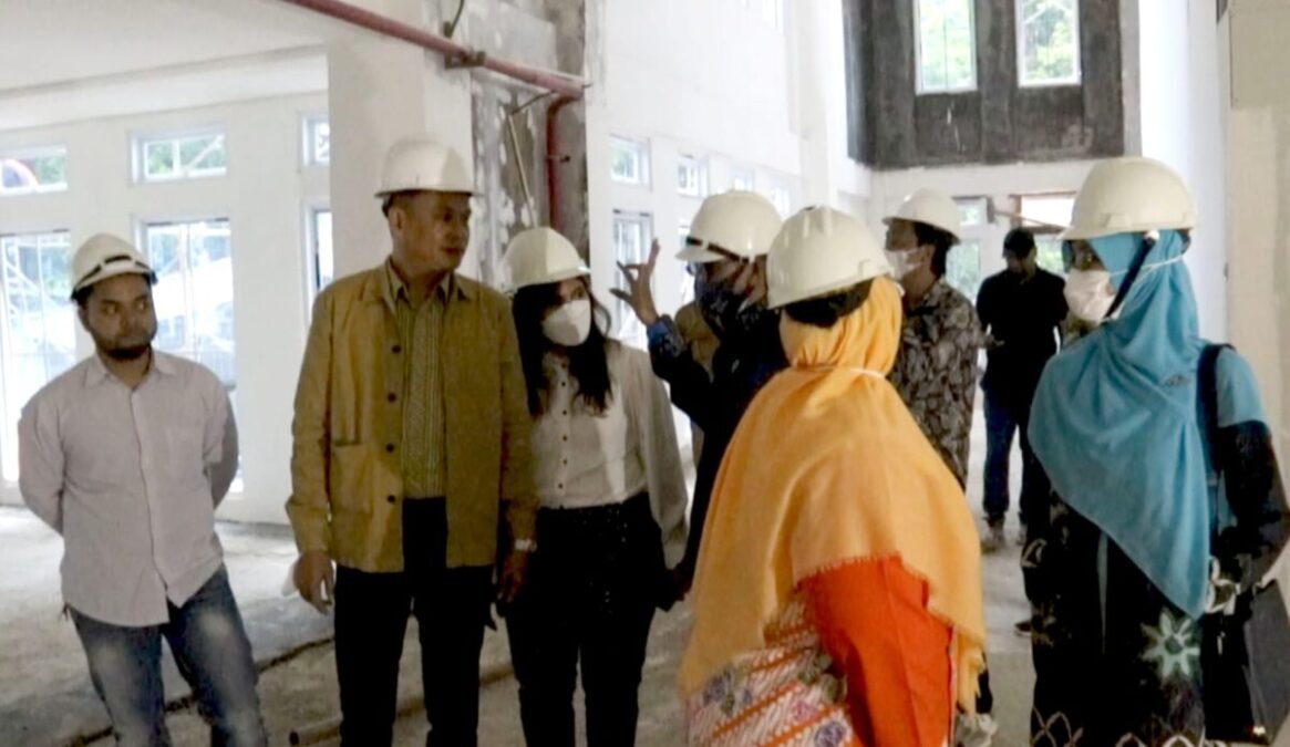 Sidak Pembangunan Perpusda, Perpusda Kota Bogor, Komisi I DPRD Kota Bogor, Kejanggalan Perpusda