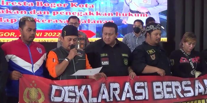 Komunitas Motor di Kota Bogor Gelar Deklarasi Anti Kekerasan Komunitas Motor, Geng Motor di Kota Bogor, Deklarasi Anti Kekerasan