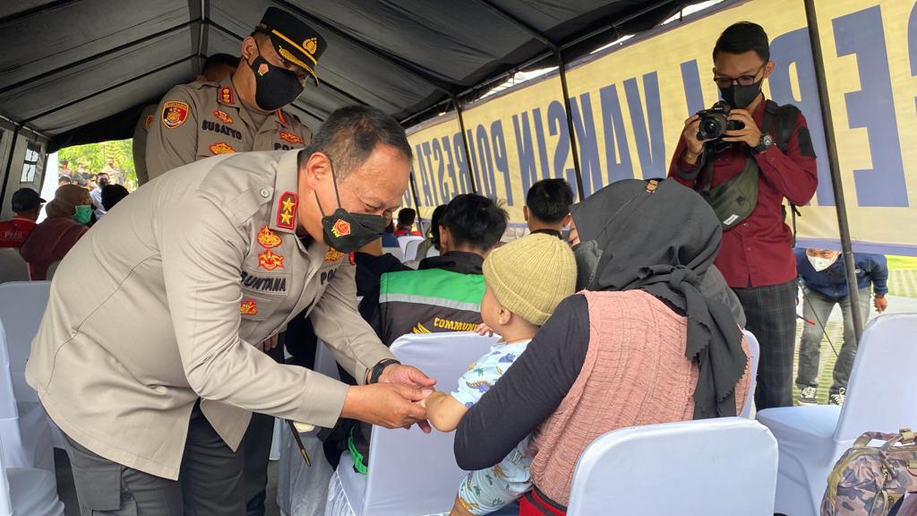 Kapolda Jabar, Vaksinasi Booster, Polresta Bogor