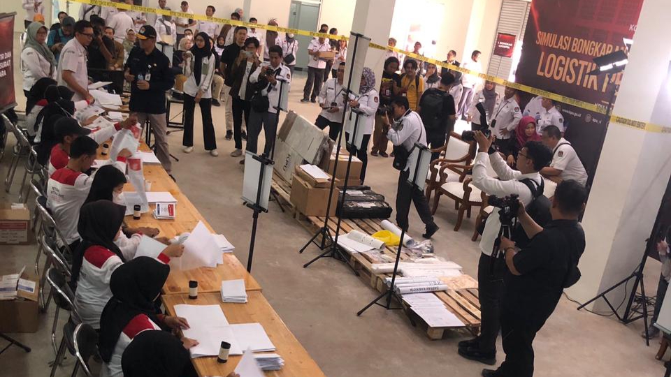 Tahapan Pemilu, Simulasi Logistik, Logistik Pemilu, KPU Kabupaten Bogor