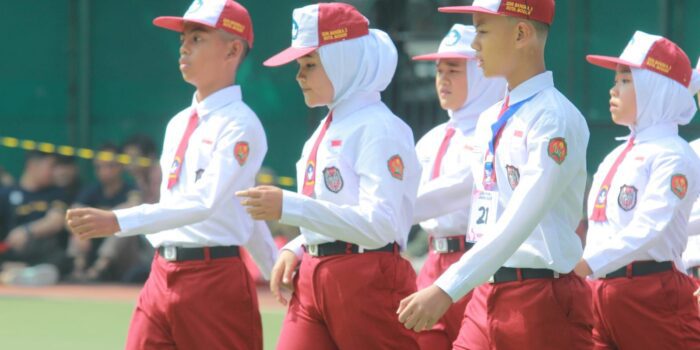 Advertorial Pemkot Bogor SDN Bangka 3, Baris Berbaris