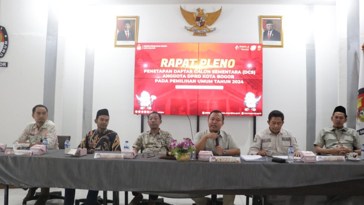 KPU Kota Bogor, Daftar Calon Sementara, DCS, Pemilu 2024, DCS Kota Bogor